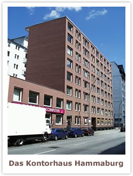 Das Kontor-Haus Hammaburg in Hamburg. Büros - Geschäftsräume - Großraumbüro - Einzelbüro